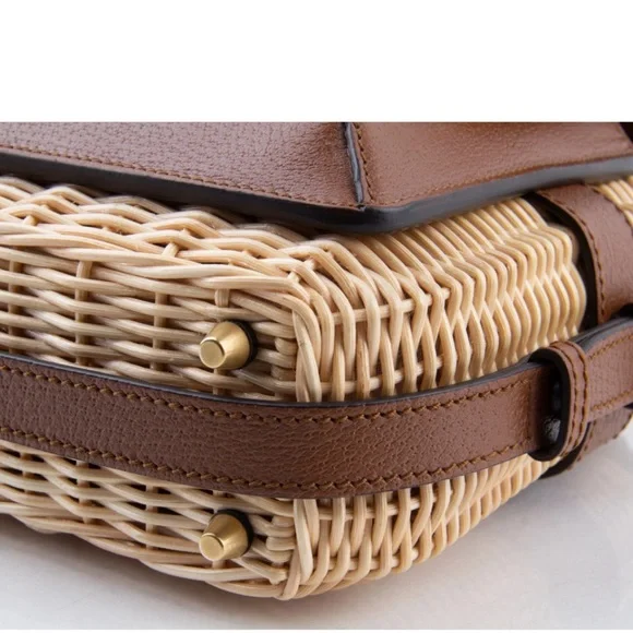 GUCCI Sherry Line Wicker Bag - Picture 7 of 14